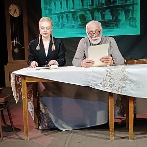 16 декабря к Дню освобождения Калинина в театре прошла открытая читка пьесы Виктора Ивановича Куликова "Сыновья"